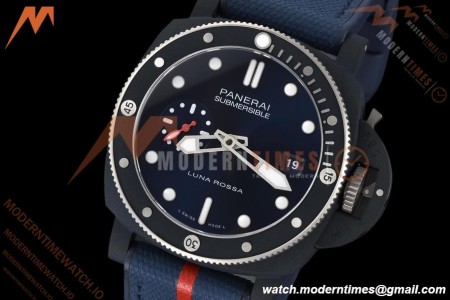 Panerai - PAM1466 Submersible QuarantaQuattro Luna Rossa 44mm CER/RU Blue VSF P900