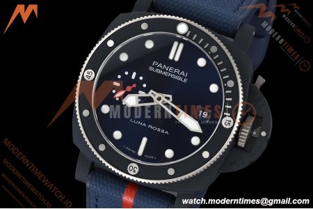 Panerai - PAM1466 Submersible QuarantaQuattro Luna Rossa 44mm CER/RU Blue VSF P900
