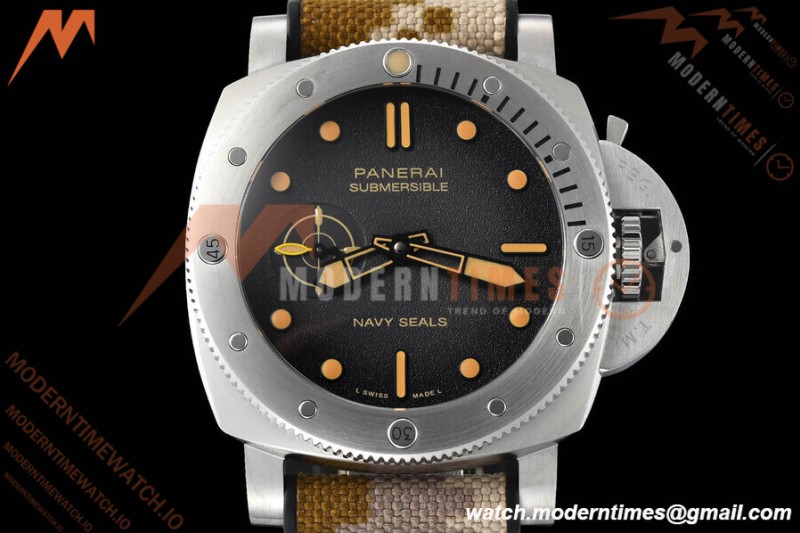 Panerai - PAM1518 Submersible QuarantaQuattro Navy SEALs 44mm SS/RU G-Black VSF P900