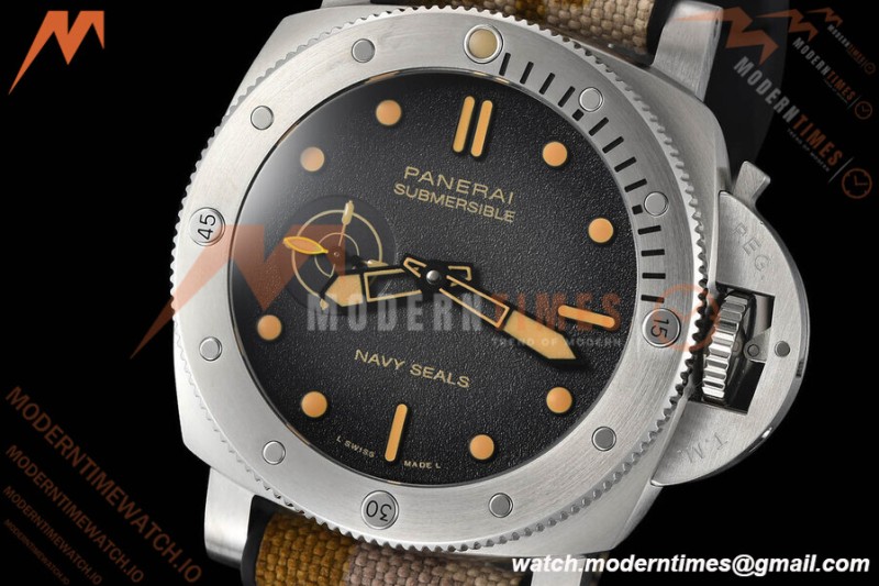 Panerai - PAM1518 Submersible QuarantaQuattro Navy SEALs 44mm SS/RU G-Black VSF P900
