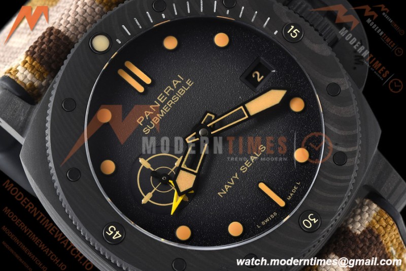 Panerai - PAM1513 Submersible QuarantaQuattro GMT Navy SEALs 44mm CAB/RU G-Black VSF P900