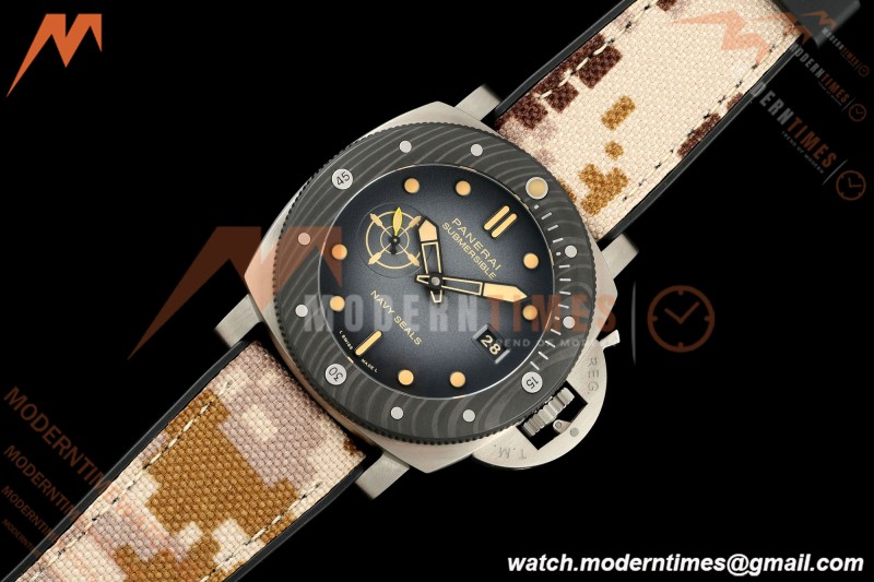 Panerai - PAM1669 Submersible Navy SEALs Titanio 47mm TI/CAR/RU G-Black VSF P900 | 파네라이 - PAM1669 서브머서블 네이비 실 티타니오 47mm TI/CAR/RU G-블랙 VSF P900