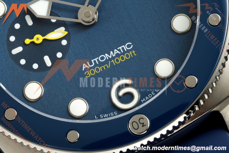 Panerai - PAM1676 Submersible QuarantaQuattro Mike Horn 44mm SS/RU Blue VSF P900