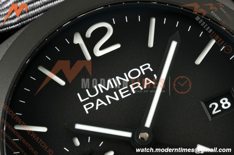 Panerai - PAM1467 Luminor Marina 1950 BiTempo Titanium DLC 44mm TI/NY Black Dial VSF P9010 | 파네라이 - PAM1467 Luminor Marina 1950 BiTempo 티타늄 DLC 44mm TI/NY 블랙 다이얼 VSF P9010