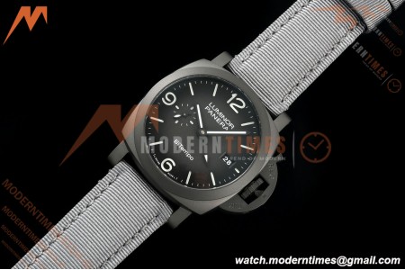 Panerai - PAM1467 Luminor Marina 1950 BiTempo Titanium DLC 44mm TI/NY Black Dial VSF P9010 | 파네라이 - PAM1467 Luminor Marina 1950 BiTempo 티타늄 DLC 44mm TI/NY 블랙 다이얼 VSF P9010