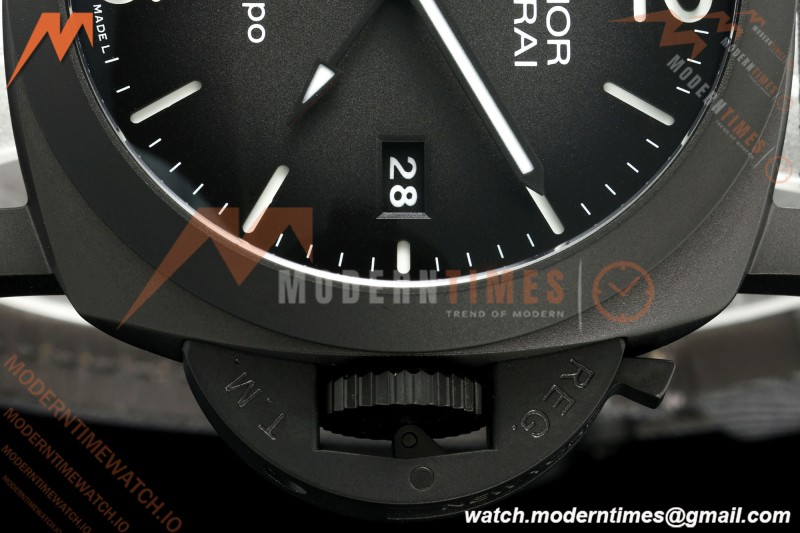 Panerai - PAM1467 Luminor Marina 1950 BiTempo Titanium DLC 44mm TI/NY Black Dial VSF P9010 | 파네라이 - PAM1467 Luminor Marina 1950 BiTempo 티타늄 DLC 44mm TI/NY 블랙 다이얼 VSF P9010