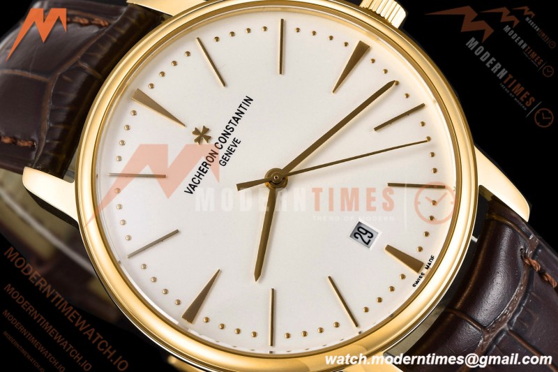 Vacheron Constantin - Patrimony 85180 YG/Brn/LE White GDF MY8215 | 바쉐론 콘스탄틴 - Patrimony 85180 YG/Brn/LE 화이트 GDF MY8215
