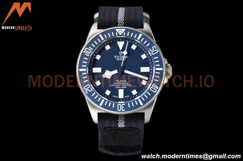 Tudor - Pelagos FXD 25707B 42mm Automatic TI/NY Blue M+F 8N24