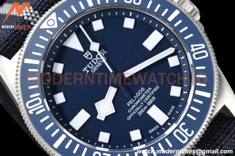 Tudor - Pelagos FXD 25707B 42mm Automatic TI/NY Blue M+F 8N24