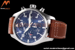 IWC - Pilots Chrono "Le Petit Prince" IW377714 SS/LE Blue/Num ZF V2 A7750