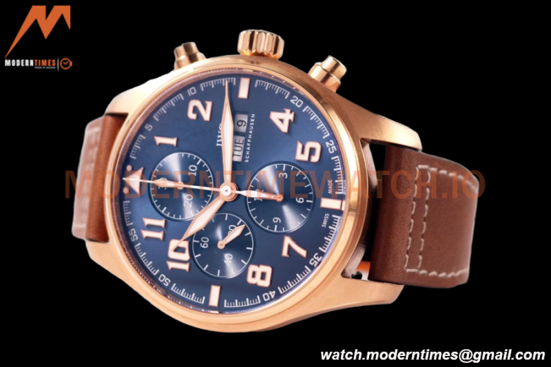 IWC - Pilots Chrono "Le Petit Prince” IW377721 RG/LE Blue/Num ZF V2 A7750
