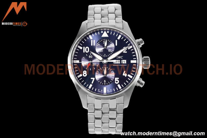 IWC - Pilots Chrono "Le Petit Prince” IW377717 SS/SS Blue/Num ZF V2 A7750
