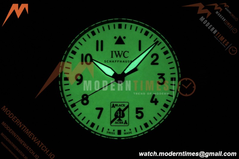 IWC - Pilots 41mm Automatic IW326905 Black Aces PVD/RU Full Lumed White Dial BLSF MY9015
