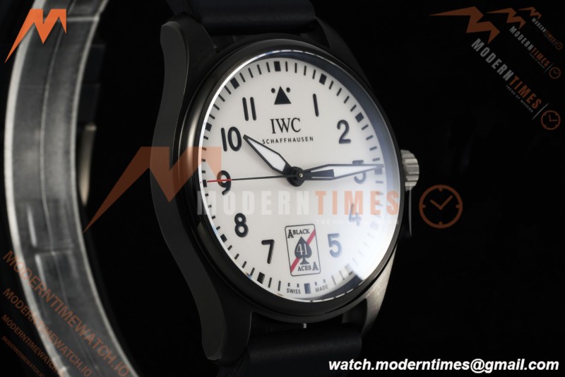 IWC - Pilots 41mm Automatic IW326905 Black Aces PVD/RU Full Lumed White Dial BLSF MY9015