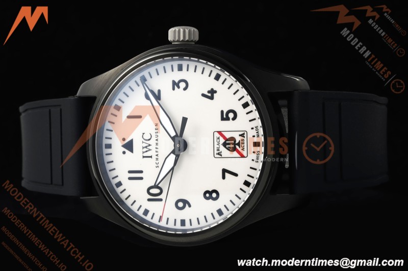 IWC - Pilots 41mm Automatic IW326905 Black Aces PVD/RU Full Lumed White Dial BLSF MY9015