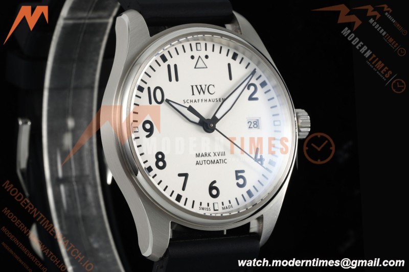 IWC - Mark XVIII 40mm Automatic IW327012 Pilots SS/RU Wht/Num BLSF MY9015
