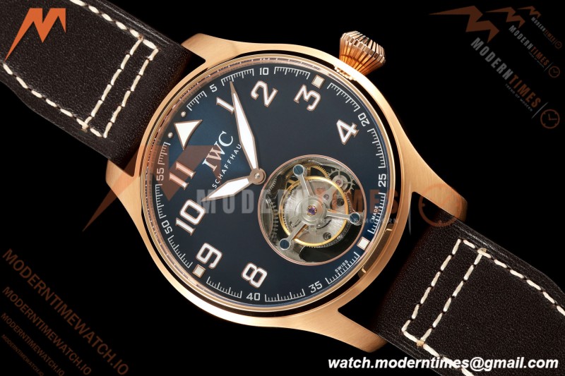 IWC - Big Pilots 43mm IW329502 Le Petit Prince RG/LE Blue Dial RMSF Tourbillon