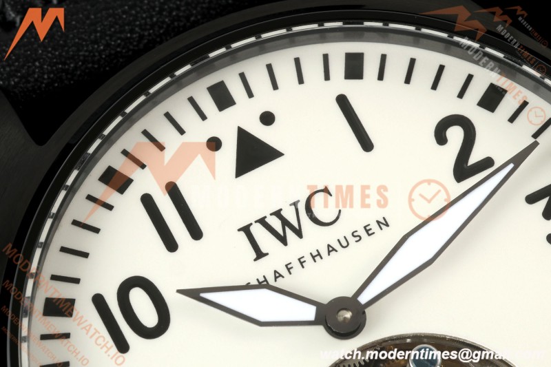 IWC - Big Pilots 43mm Le Petit Prince PVD/LE White Dial RMSF Tourbillon