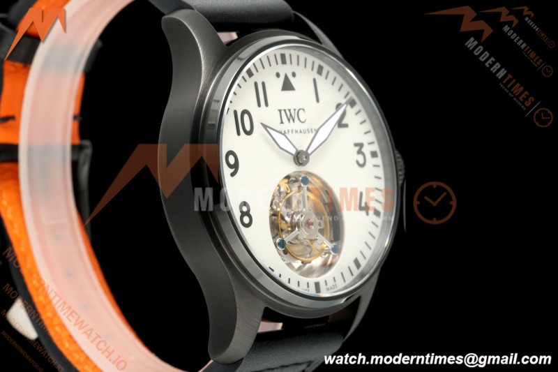 IWC - Big Pilots 43mm Le Petit Prince PVD/LE White Dial RMSF Tourbillon