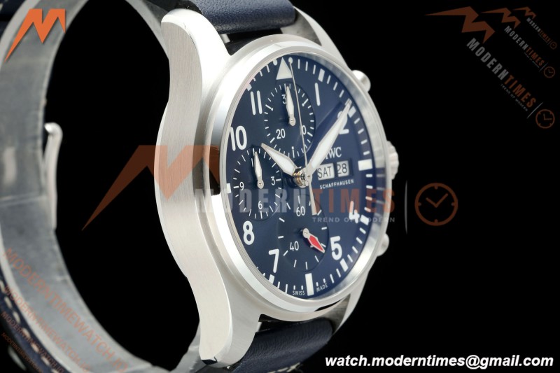 IWC - Pilots Chrono IW388101 41mm SS/LE Blue/Num APSF Cal. 69385 Mod