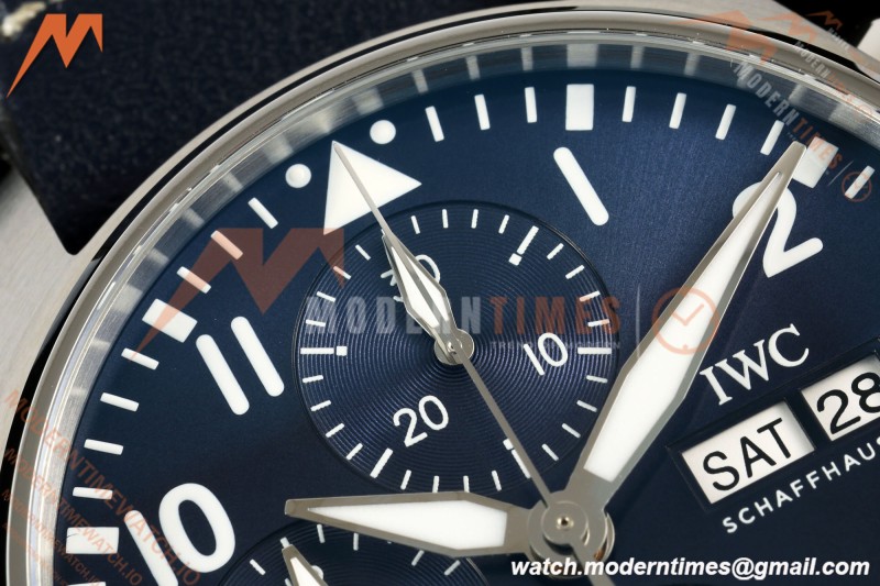 IWC - Pilots Chrono IW388101 41mm SS/LE Blue/Num APSF Cal. 69385 Mod