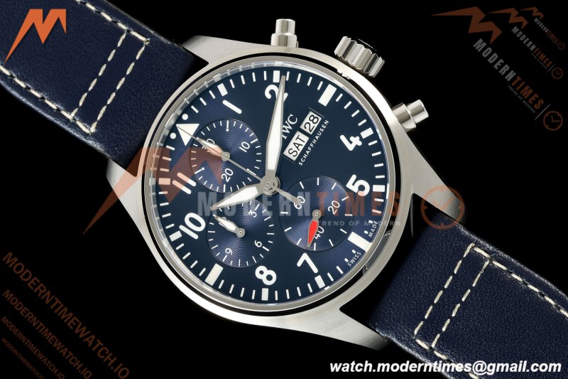 IWC - Pilots Chrono IW388101 41mm SS/LE Blue/Num APSF Cal. 69385 Mod