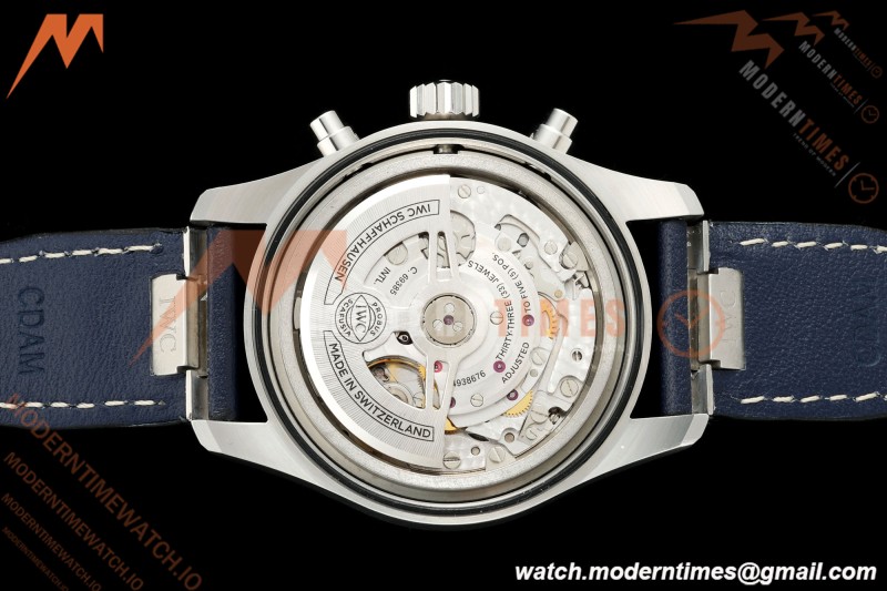 IWC - Pilots Chrono IW388101 41mm SS/LE Blue/Num APSF Cal. 69385 Mod