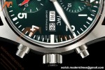 IWC - Pilots Chrono IW388103 41mm SS/LE Grn/Num APSF Cal. 69385 Mod