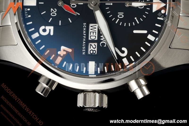 IWC - Pilots Chrono IW388113 41mm SS/SS Blk/Num APSF Cal. 69385 Mod