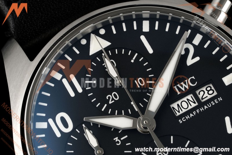 IWC - Pilots Chrono IW388111 41mm SS/LE Blk/Num APSF Cal. 69385 Mod