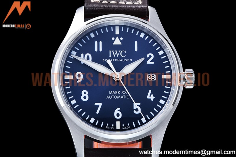 IWC - Mark XX IW328203 Brn SS/LE Blue YBF MY9015