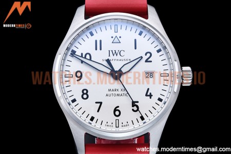 IWC - Mark XX IW328207 Red SS/LE White M+F MY9015