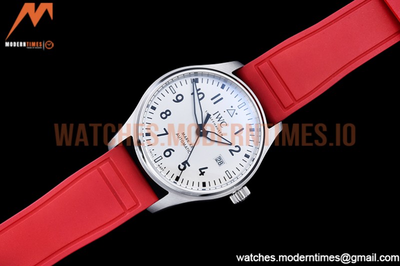 IWC - Mark XX IW328207 Red SS/LE White M+F MY9015