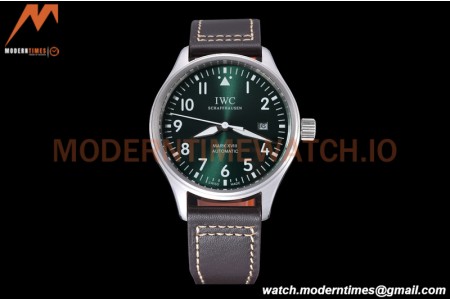 IWC - Mark XVIII 40mm Pilots Automatic SS/LE Green GDF MY8215