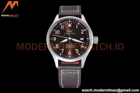 IWC - Mark XVIII 40mm Pilots Automatic SS/LE Brown GDF MY8215