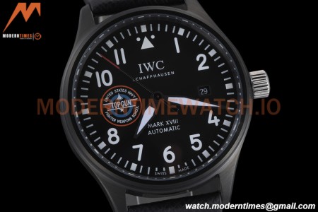 IWC - Mark XVIII 40mm Pilots Top Gun "SFTI" Automatic DLC/NY Black GDF MY8215