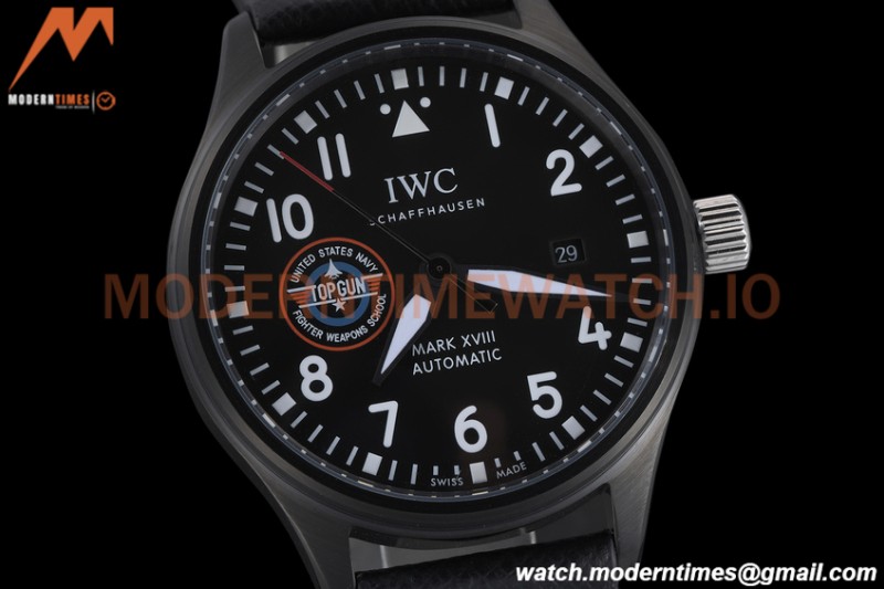 IWC - Mark XVIII 40mm Pilots Top Gun "SFTI" Automatic DLC/NY Black GDF MY8215
