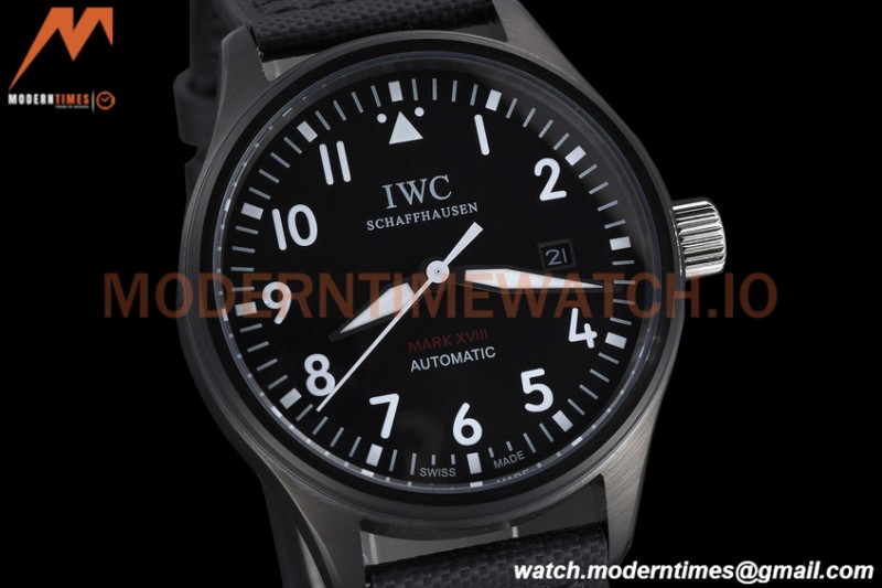 IWC - Mark XVIII 40mm Pilots Automatic DLC/NY Black GDF MY8215