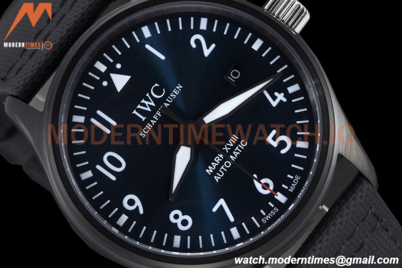 IWC - Mark XVIII 40mm Pilots Automatic DLC/NY Blue GDF MY8215