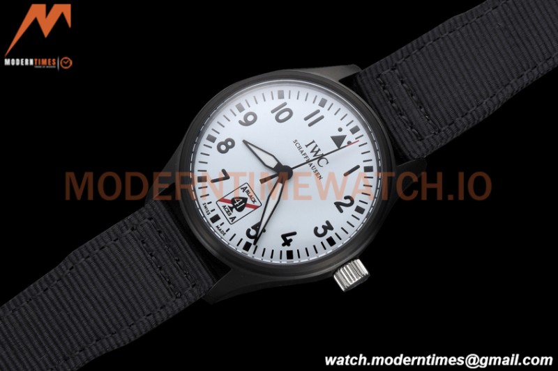 IWC - Pilots 41mm Automatic Black Aces PVD/NY Full Lumed White Dial GDF MY8215