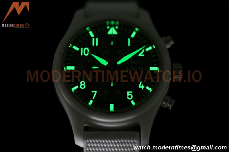 IWC - Pilots Chrono Top Gun IW389105 CER/RU Blk/Num TWF A7750