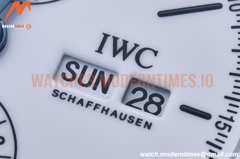 IWC - Portofino Chrono IW3910 SS/LE Wht/Blk Stk TWF A7750