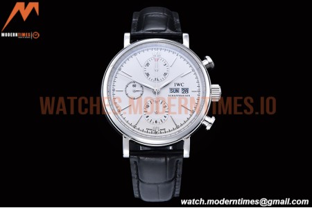 IWC - Portofino Chrono IW3910 SS/LE Wht/SS Stk TWF A7750