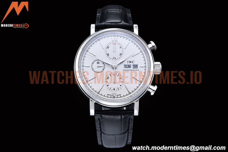 IWC - Portofino Chrono IW3910 SS/LE Wht/SS Stk TWF A7750