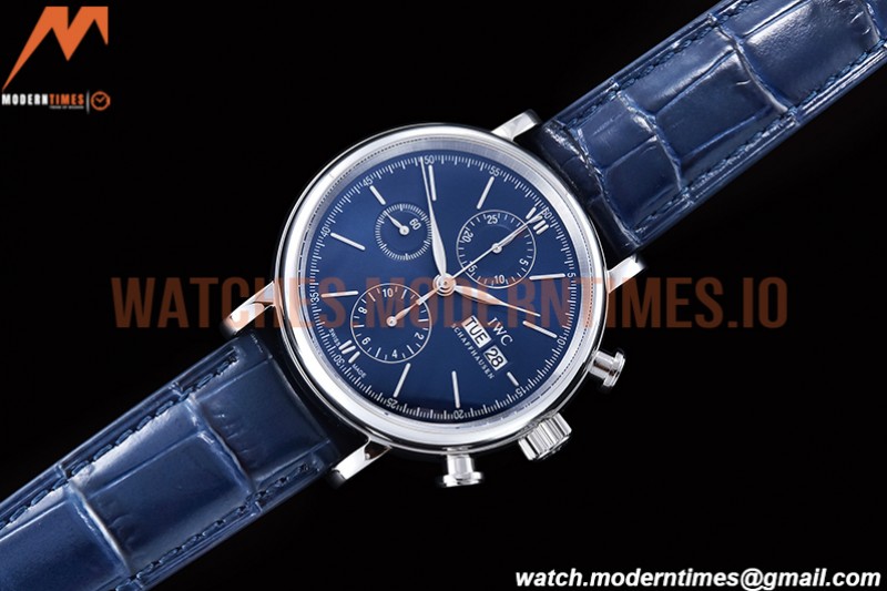IWC - Portofino Chrono IW3910 SS/LE Blue/SS Stk TWF A7750