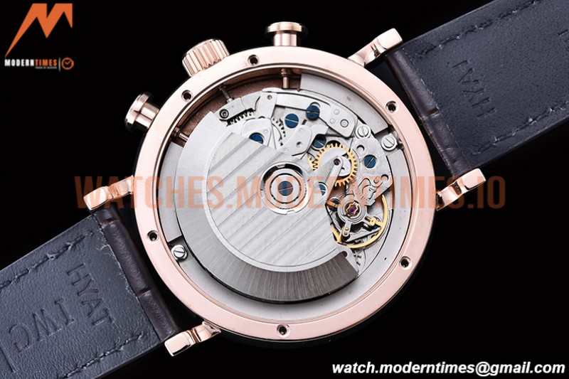 IWC - Portofino Chrono IW3910 RG/LE Wht/RG Stk TWF A7750