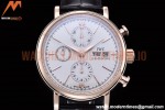 IWC - Portofino Chrono IW3910 RG/LE Wht/RG Stk TWF A7750