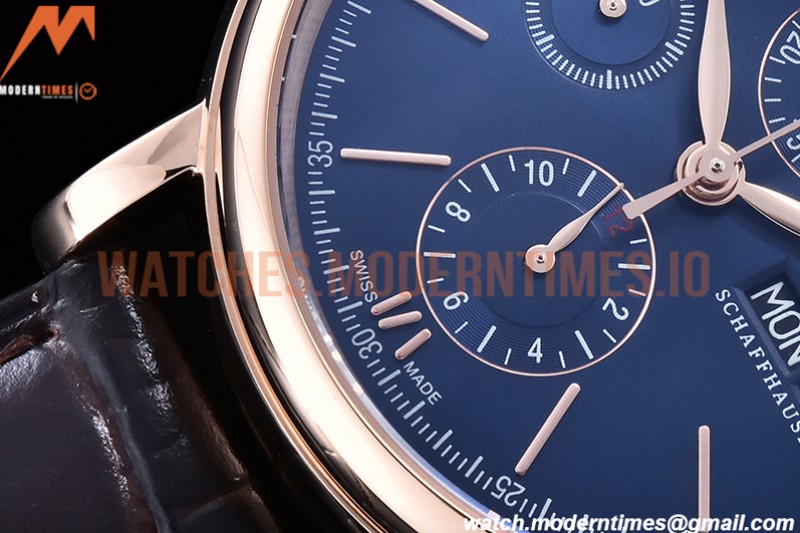 IWC - Portofino Chrono IW3910 RG/LE Blue/RG Stk TWF A7750