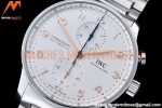 IWC - Portuguese Chrono Ed IW3716 SS/SS Wht/Num ZF A69355