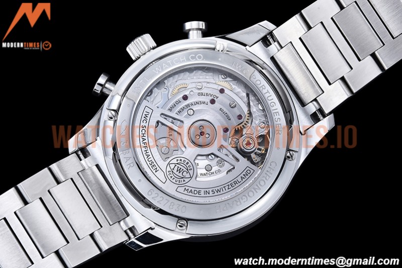 IWC - Portuguese Chrono Ed IW3716 SS/SS Blue/Num ZF A69355